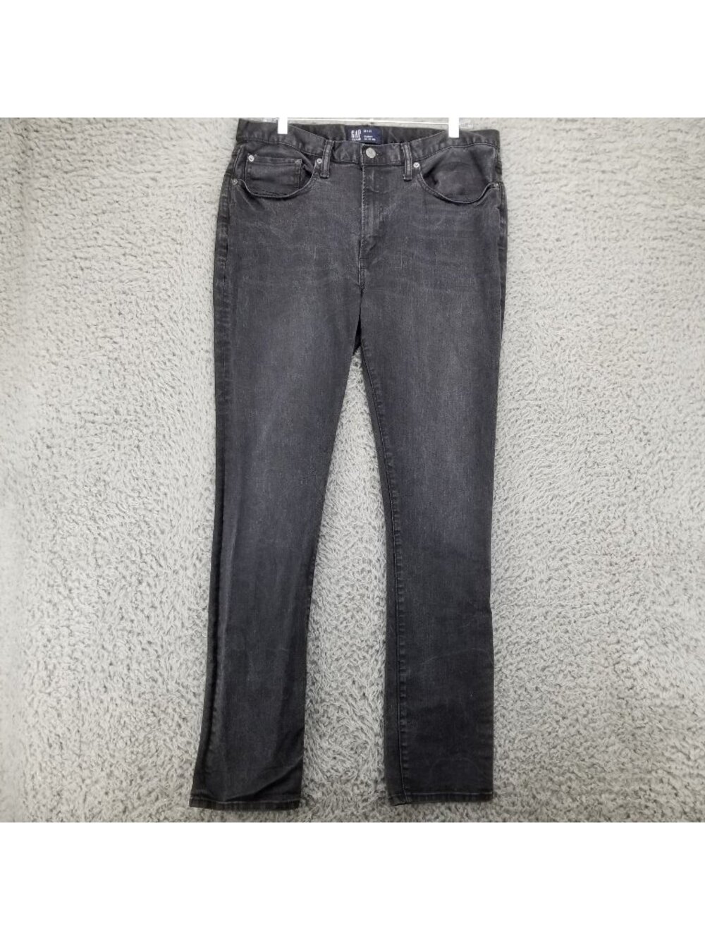 Gap Jeans Mens 34x32 Black Skinny Stretch Denim